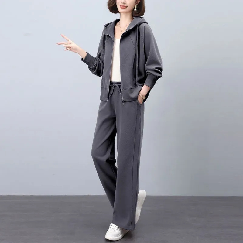 Plant Parent Hoodie - Casual Grey Set 2025 Summer New