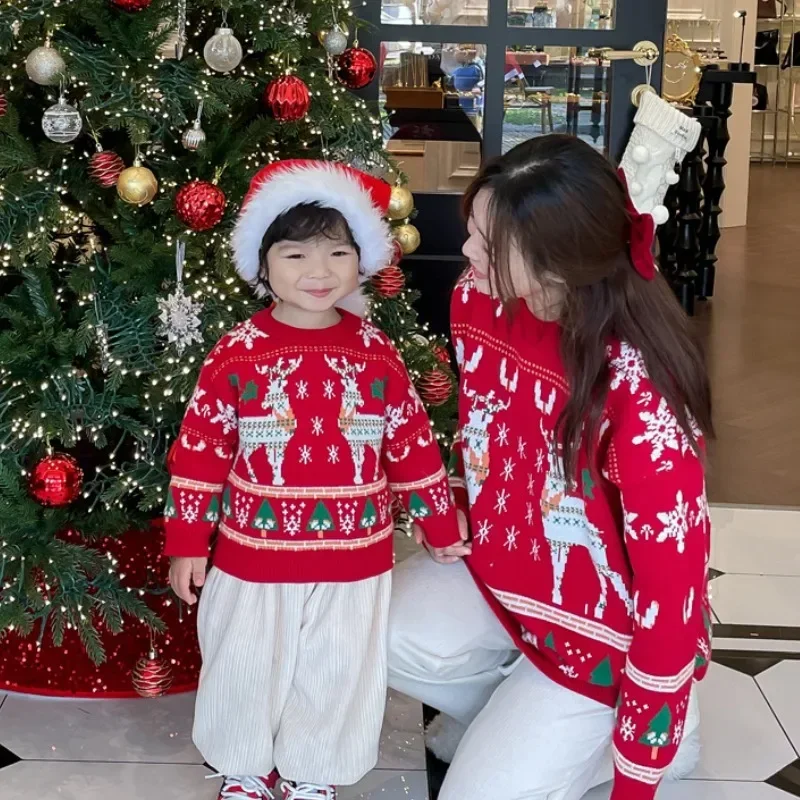 The Plant Parent - Family Matching Christmas Reindeer Tree Sweater