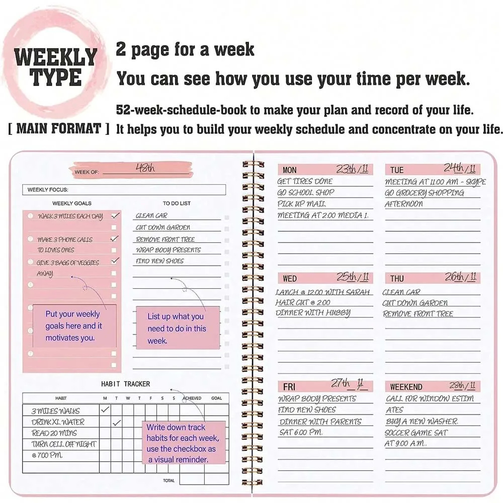 A5 Weekly Planner Coil Daily P - Planned Parenthood recension och pris