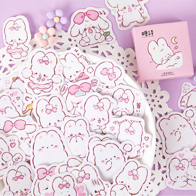 45 pcs/box Cute rabbit daily K - Planned Parenthood recension och pris