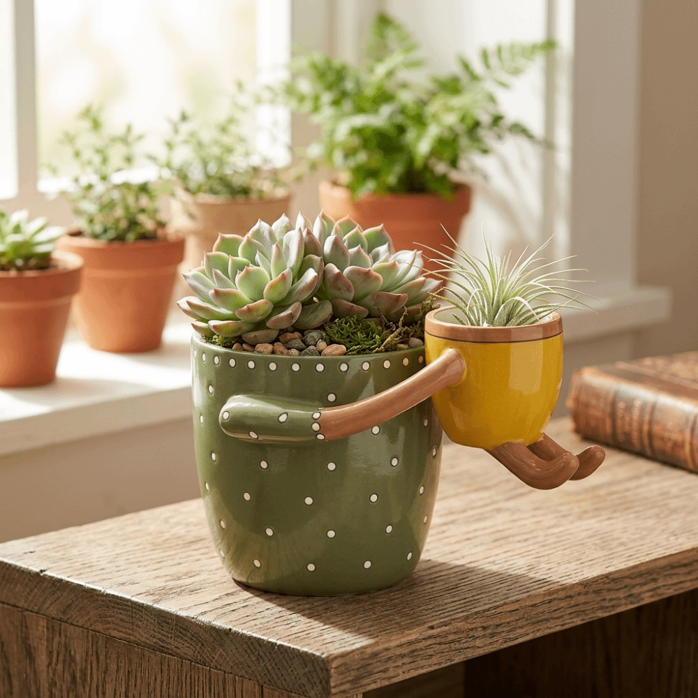 Resin Parent-child Flowerpot w - The Plant Parent recension och pris