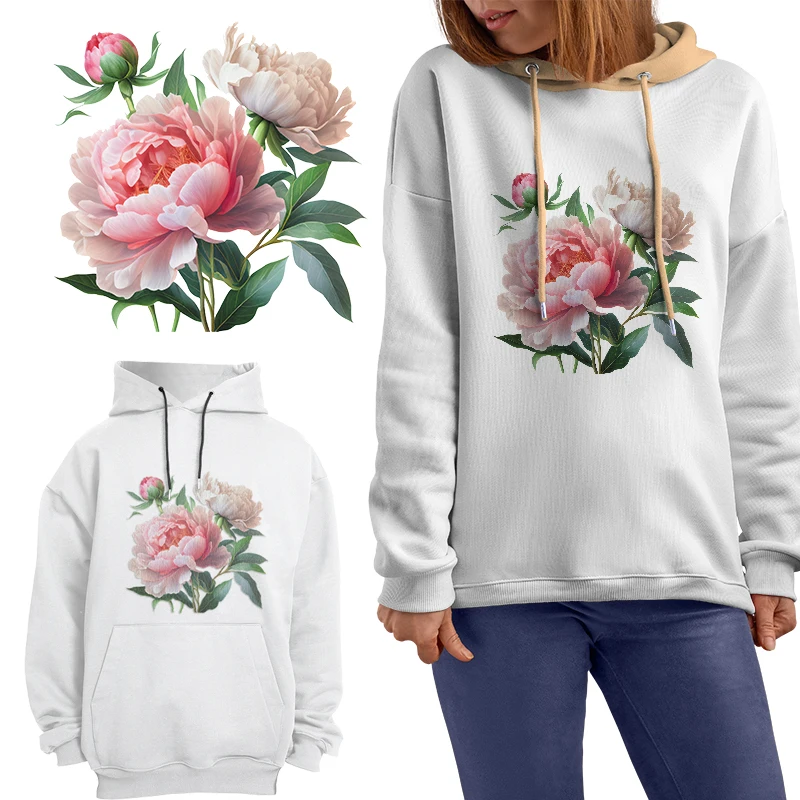 Pink and White Peony Flowers D - Plant Parent Hoodie recension och pris